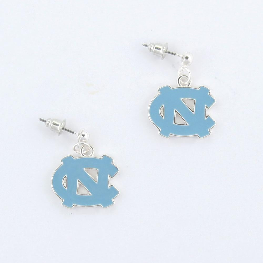 North Carolina Tar Heels Seasons Jewelry UNC Enamel Earrings
