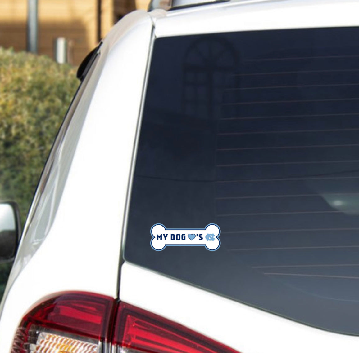 My Dog Loves UNC Decal Sticker