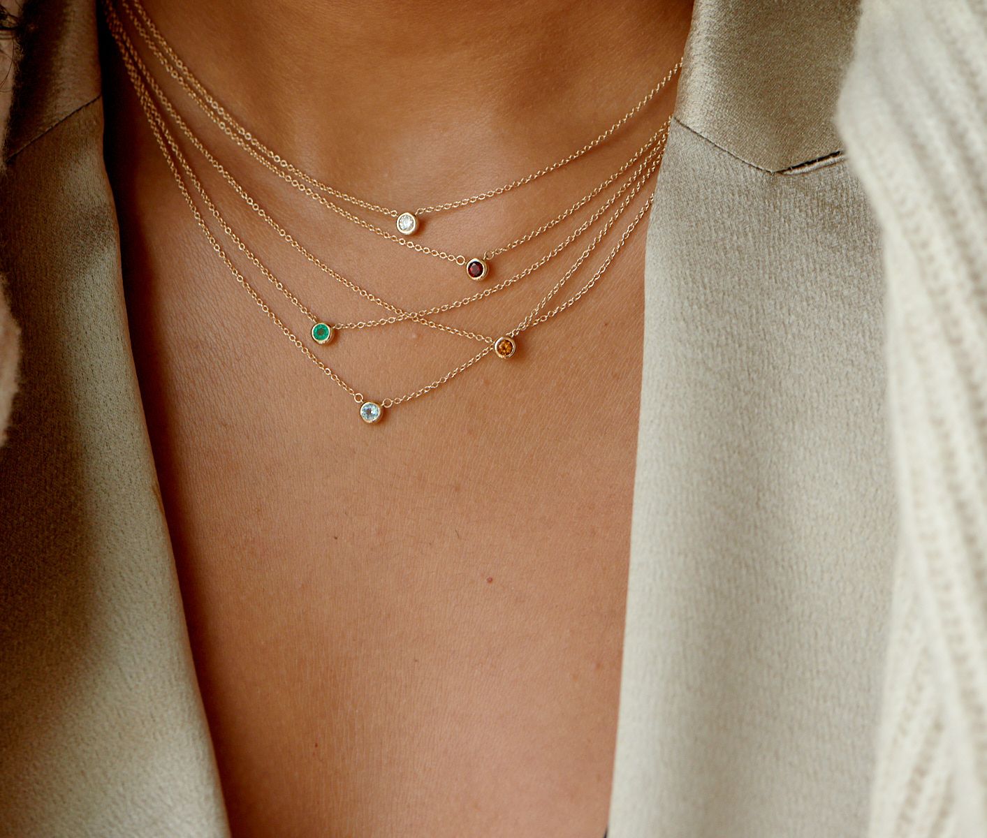 Blue Topaz Necklace by Kyle Cavan