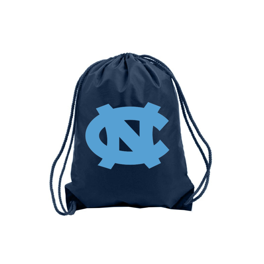 UNC Tar Heels String Back Pack in Navy and Carolina Blue