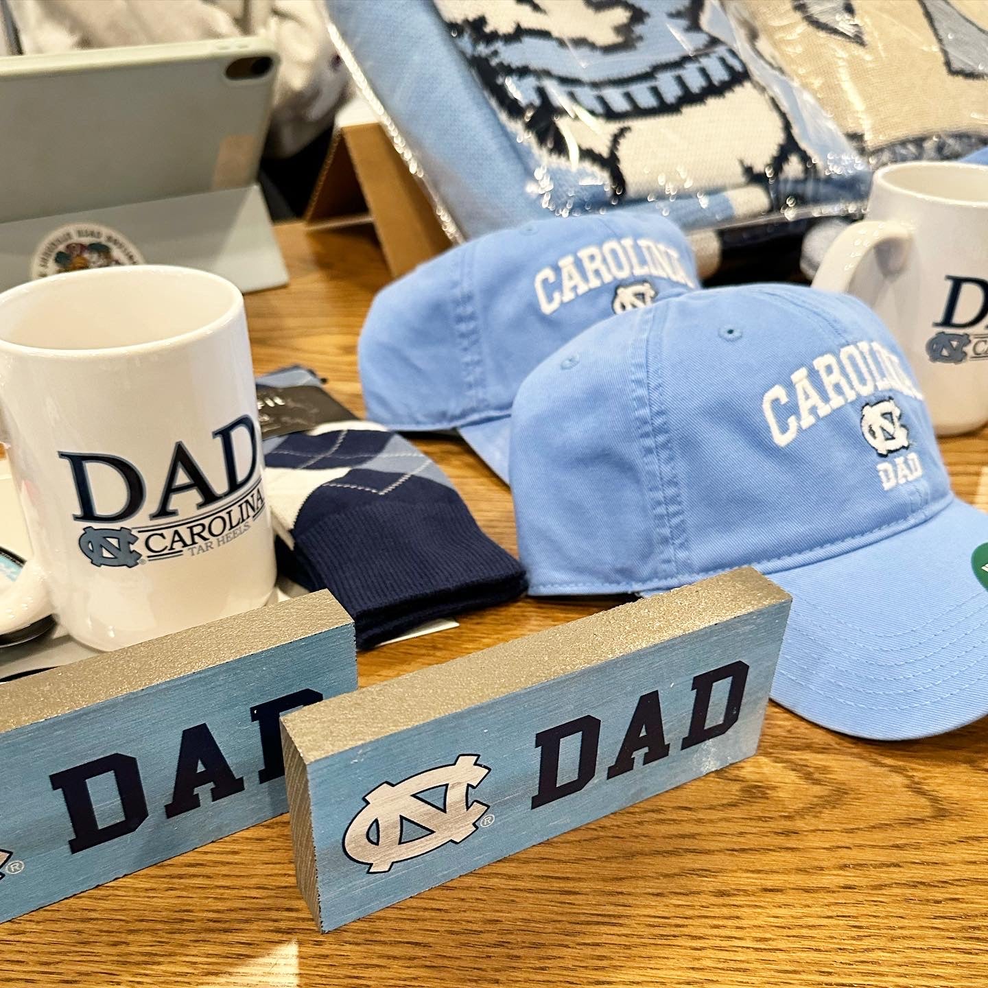 UNC Dad Desk Top Wooden Block