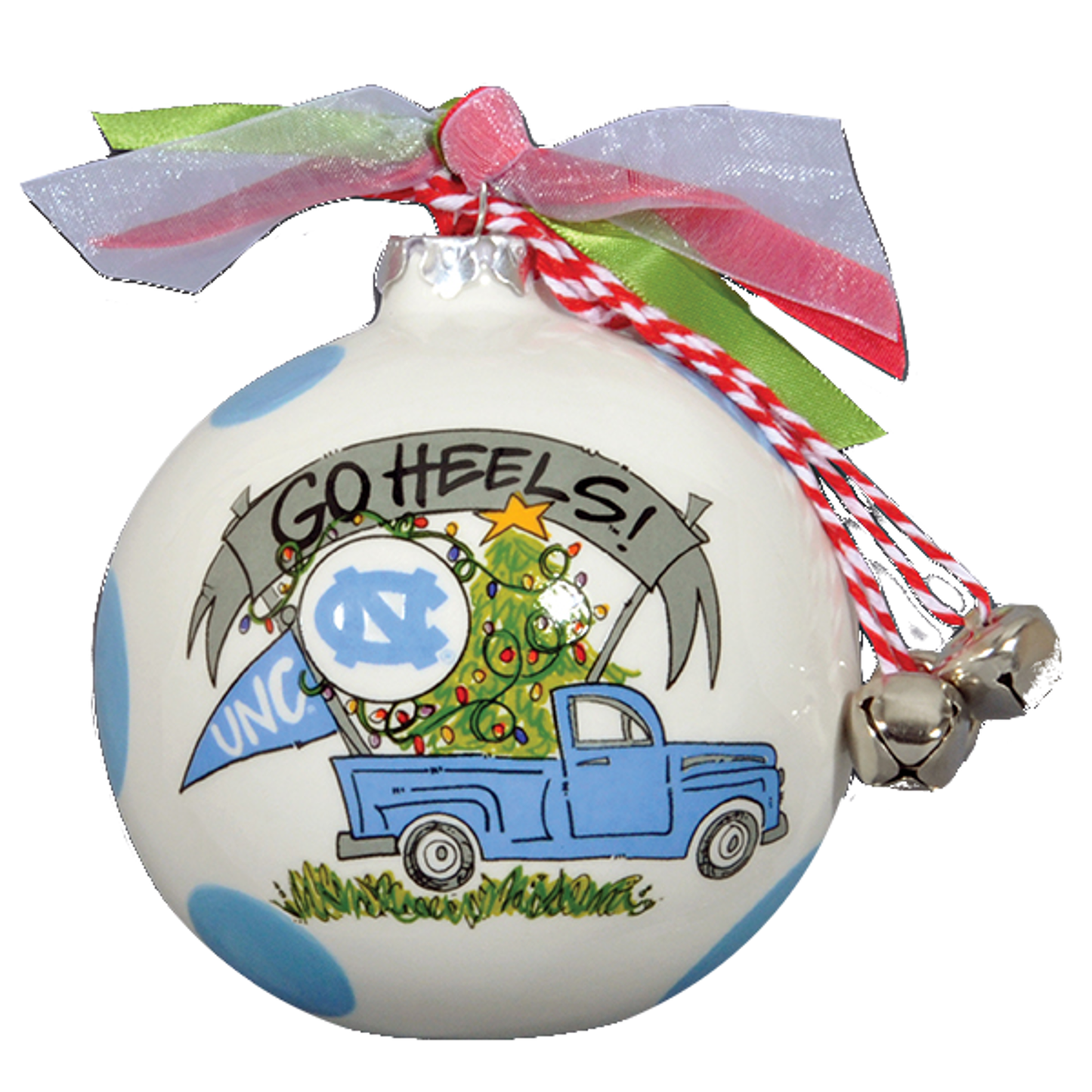 UNC Magnolia Lane Go Heels Truck Ornament