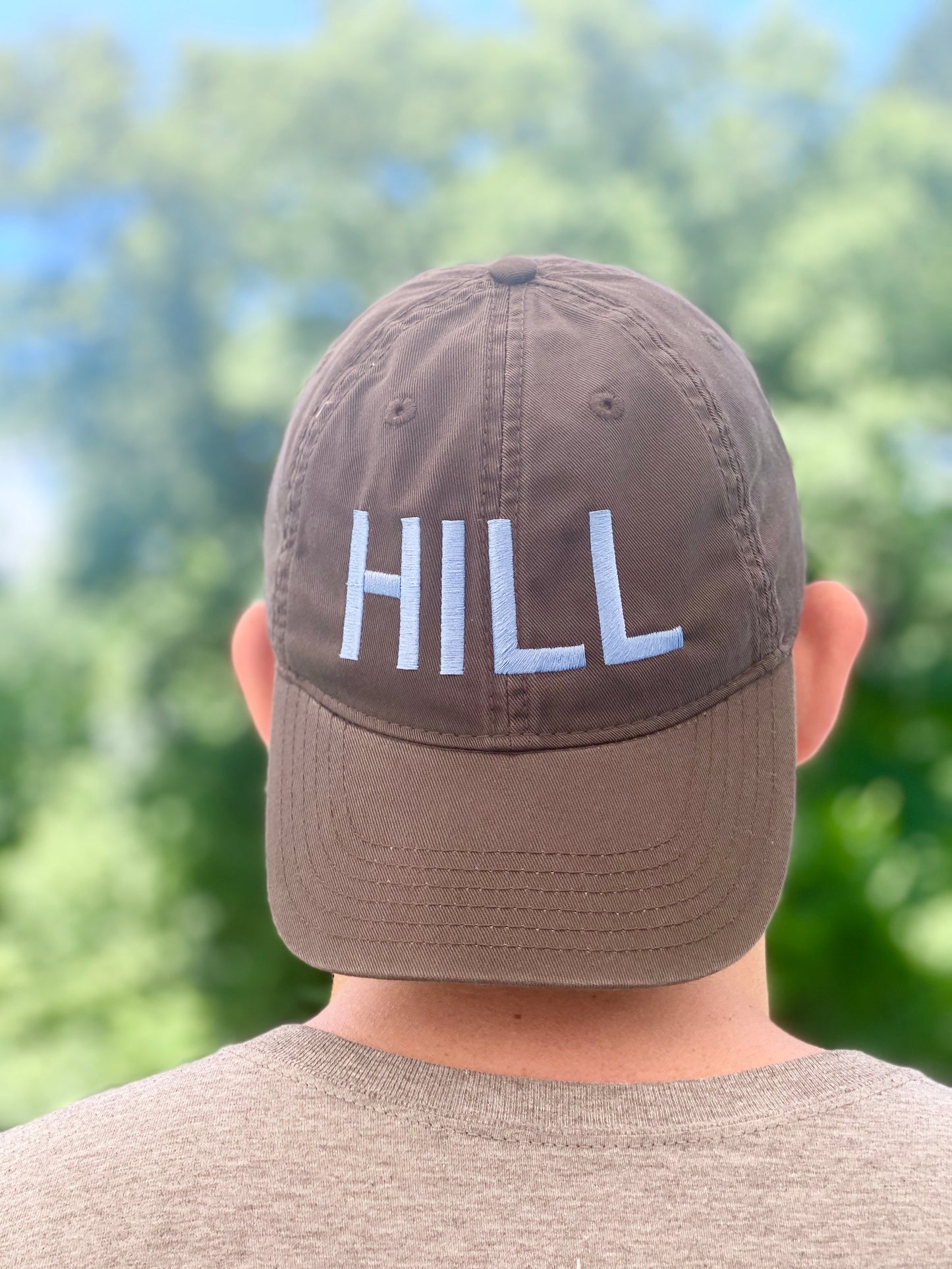 Chapel Hill Hat in Grey and Carolina Blue