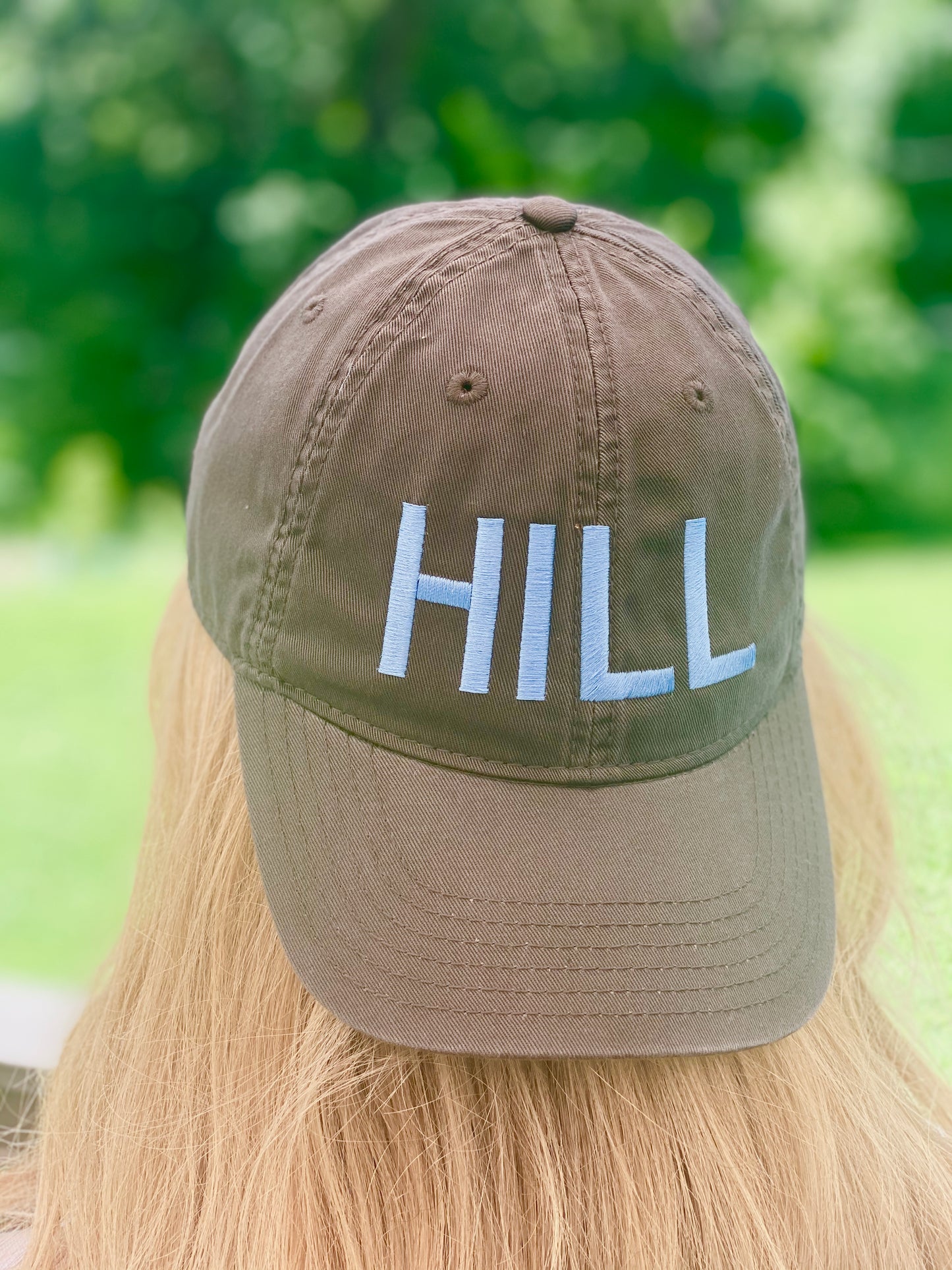 Chapel Hill Hat in Grey and Carolina Blue