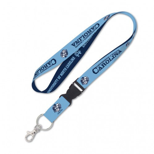 UNC Lanyard College Vault North Carolina Tar Heels Logos with Detachable Buckle Keychain