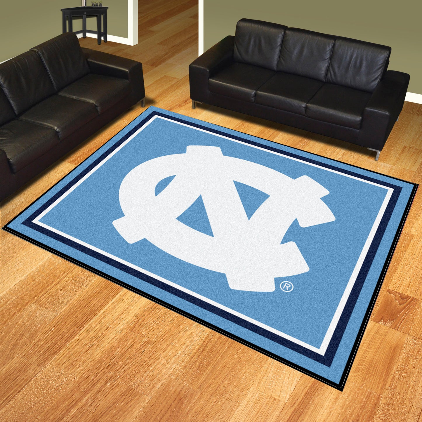 North Carolina Tar Heels 8x10 Rug with NC Logo by Fanmats