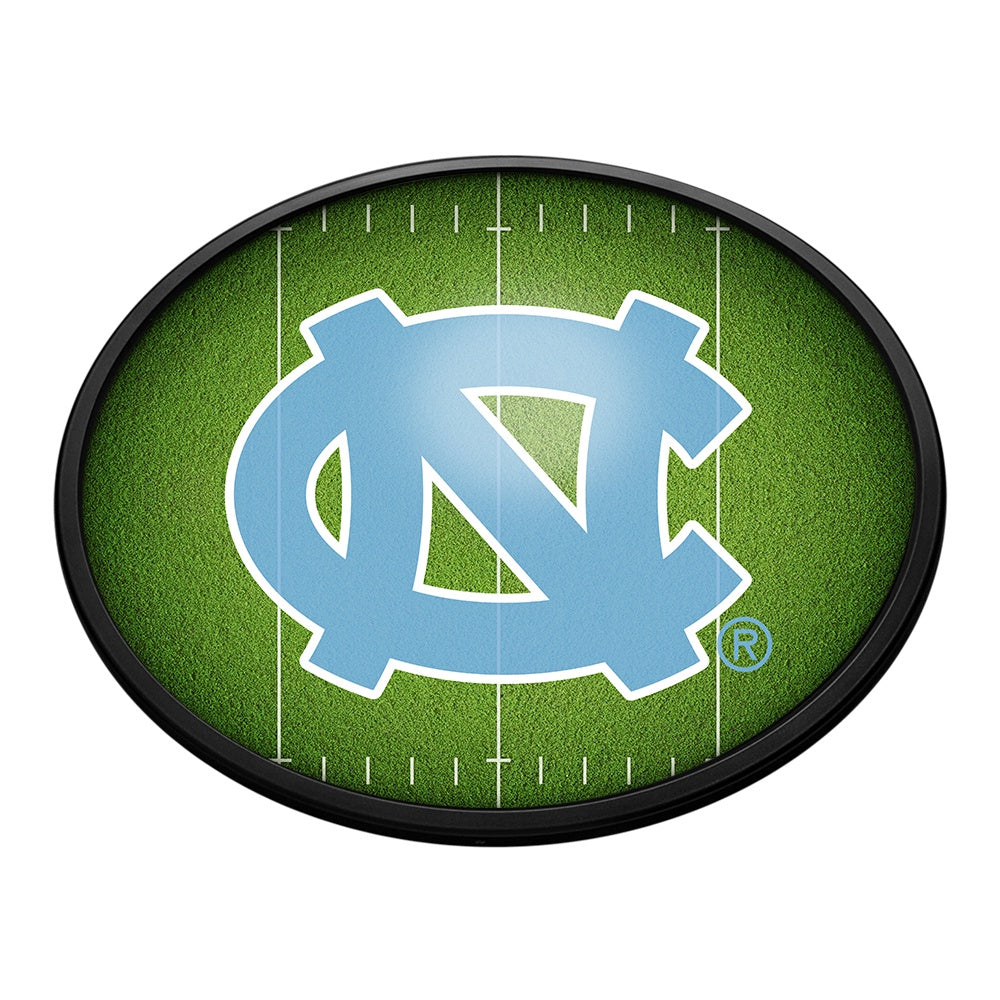 North Carolina Tar Heels: On the 50 - Oval Slimline Lighted Wall Sign