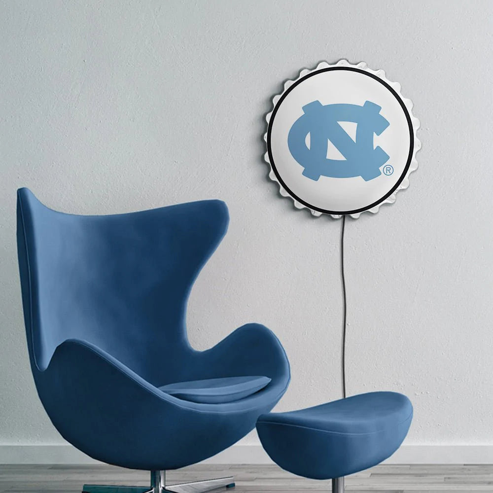 North Carolina Tar Heels Bottle Cap Wall Light