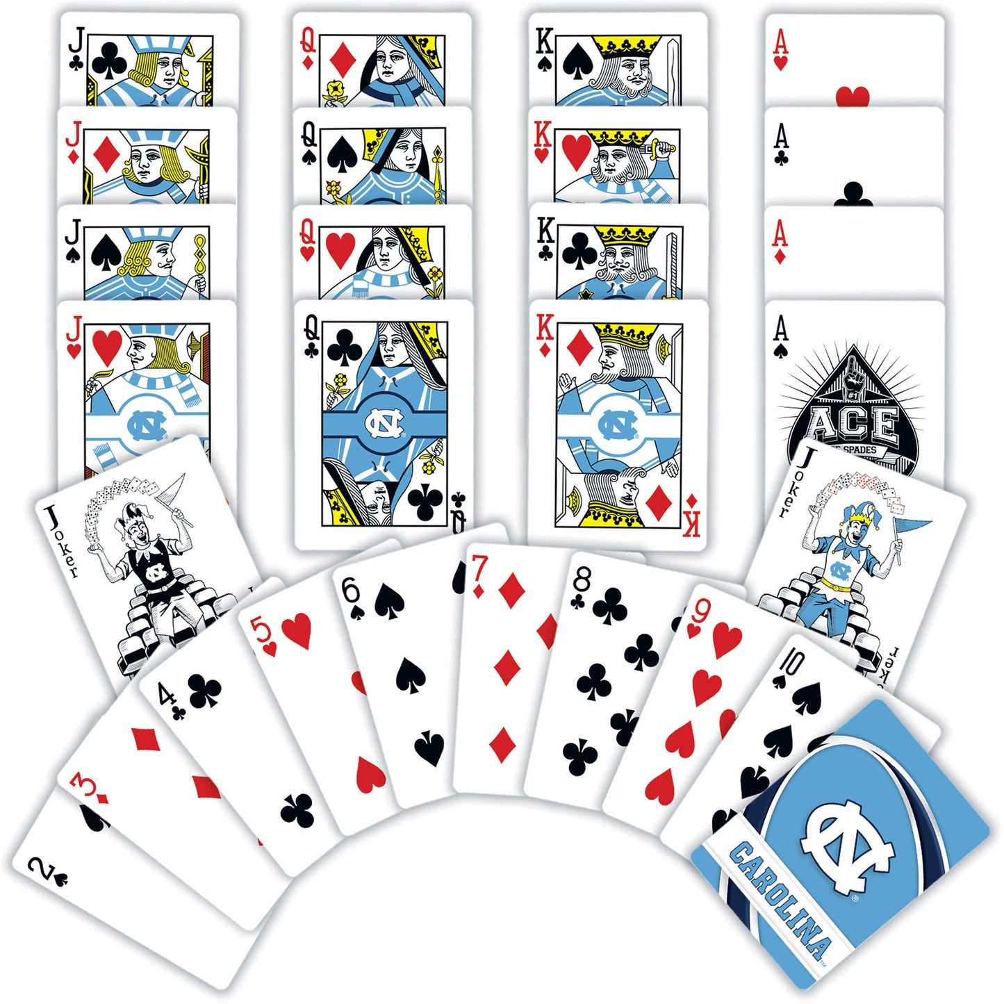 North Carolina Playing Cards from Masterpieces Officially Licensed