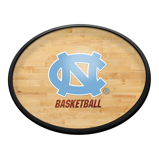 North Carolina Tar Heels: Hardwood - Oval Slimline Lighted Wall Sign