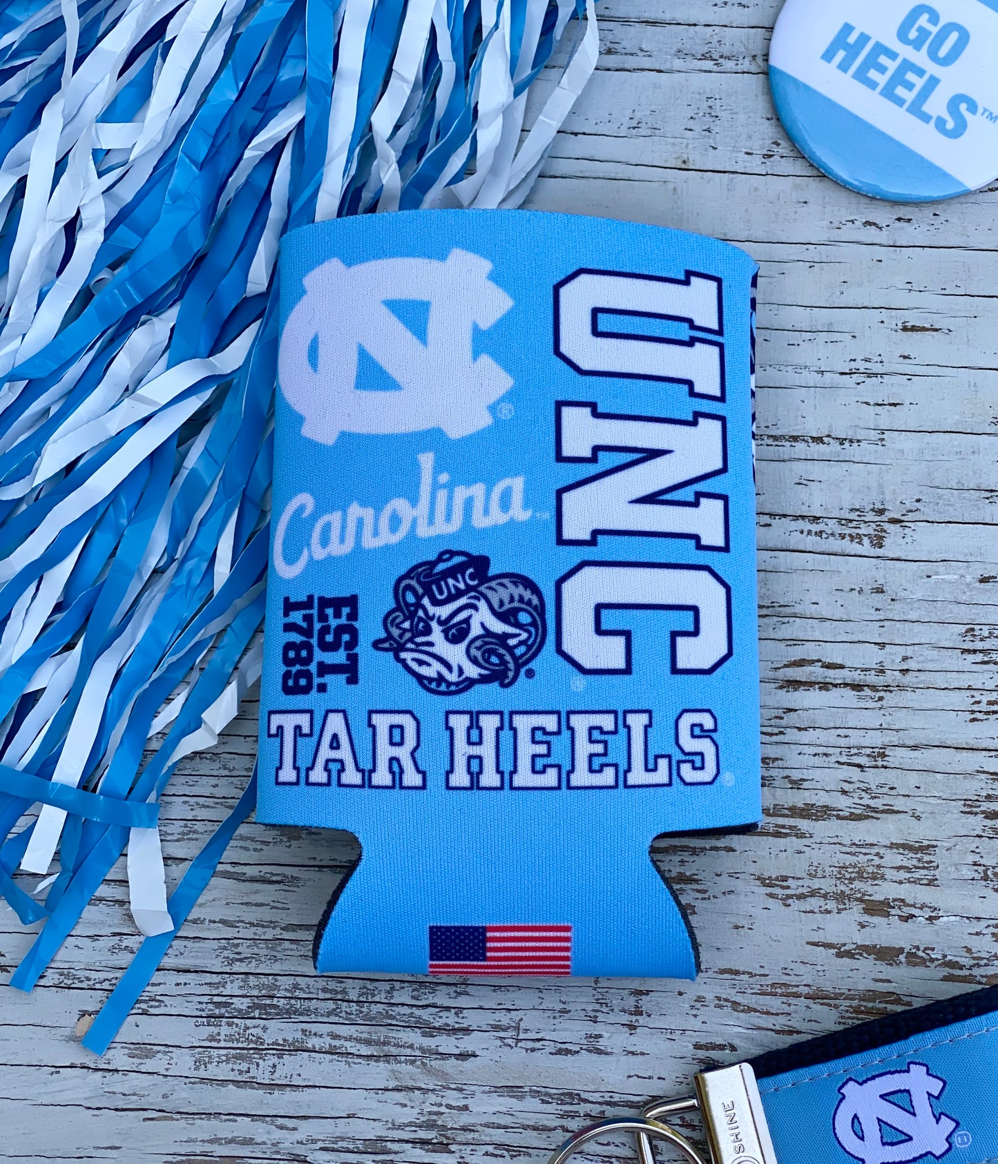 Carolina Tar Heels Scatterprint Can Cooler