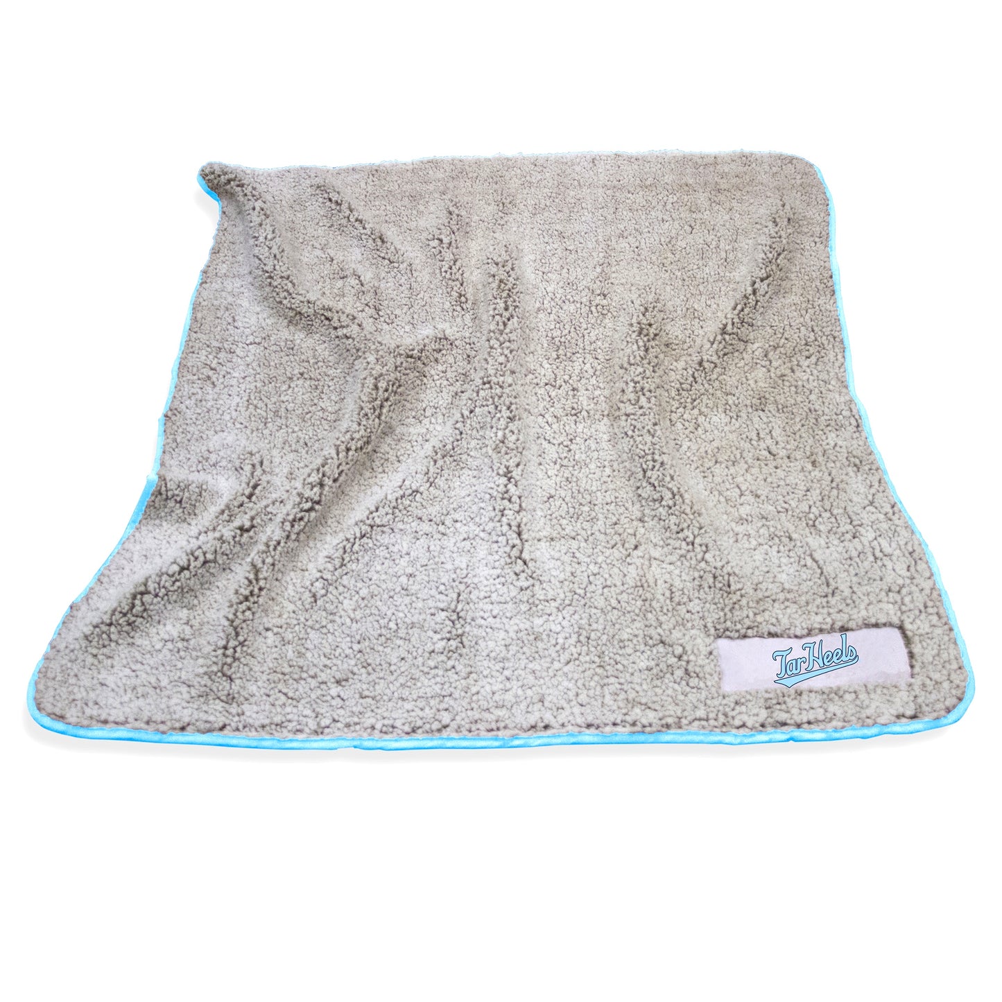 UNC Frosty Fleece Blanket in Grey Sherpa