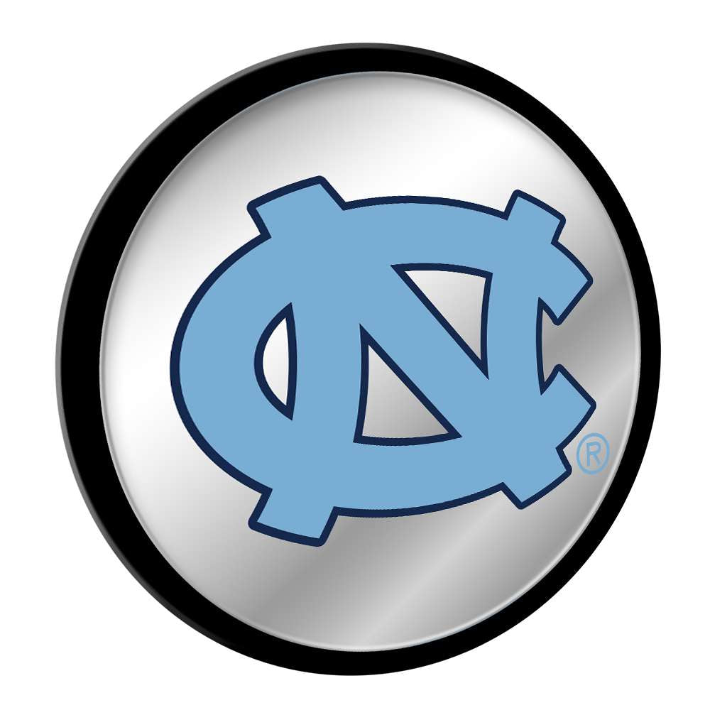 North Carolina Tar Heels: Modern Disc Mirrored Wall Sign