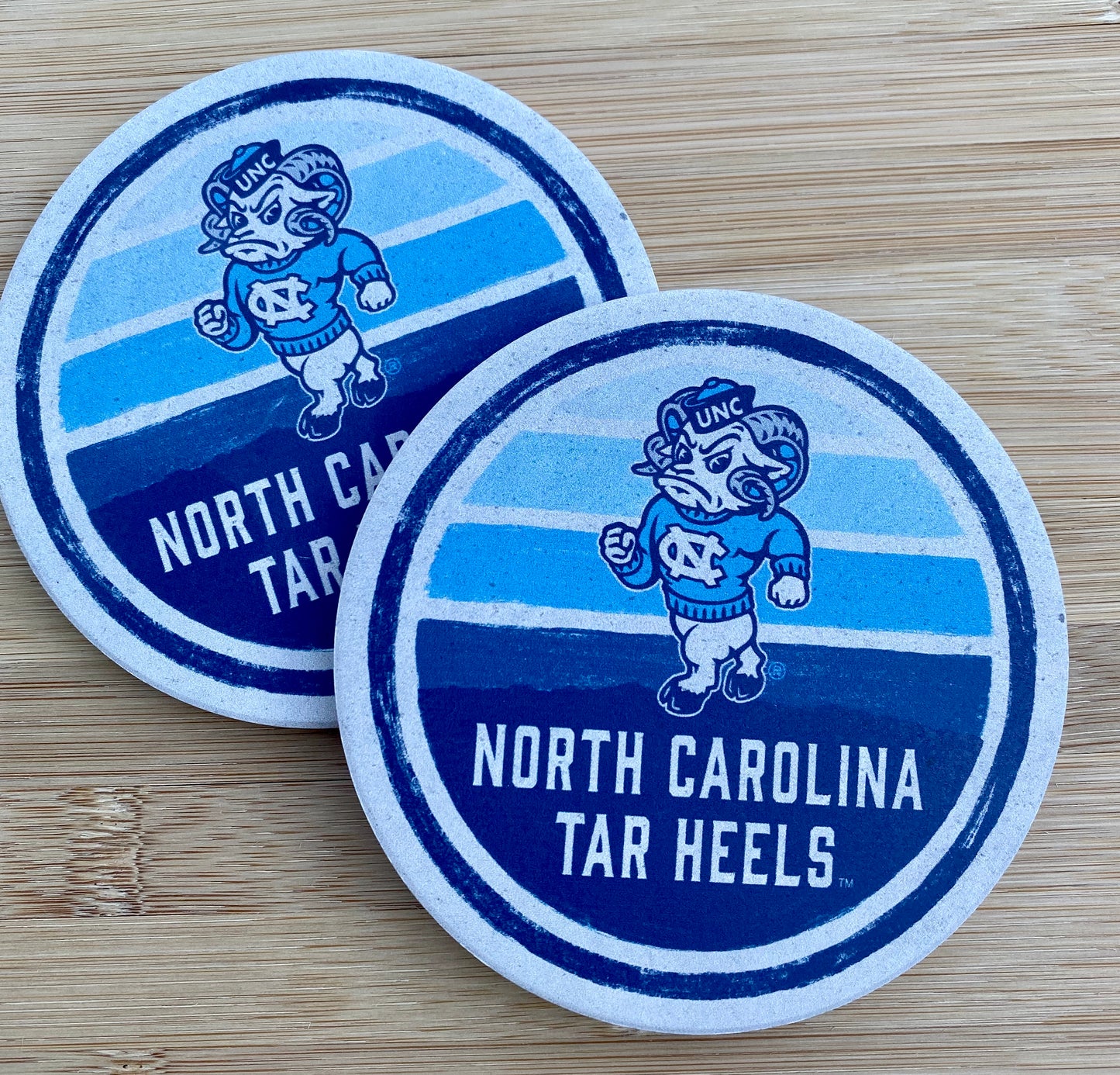 UNC Rameses Horizon Circle Coaster