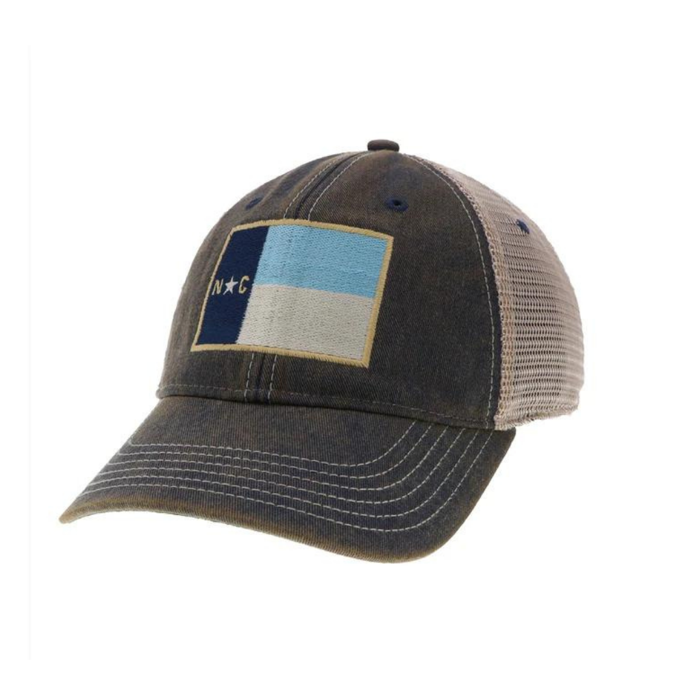 UNC Tar Heels Carolina Blue Vintage North Carolina State Flag Trucker Hat