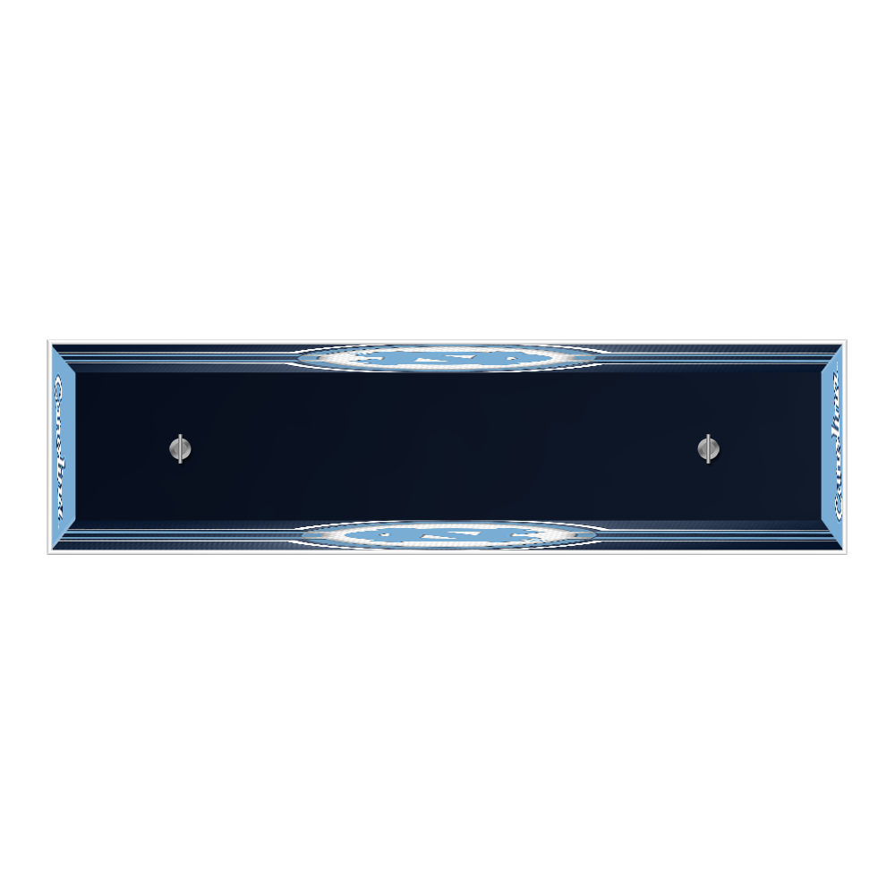 North Carolina Tar Heels: Edge Glow Pool Table Light Navy / Script Cap