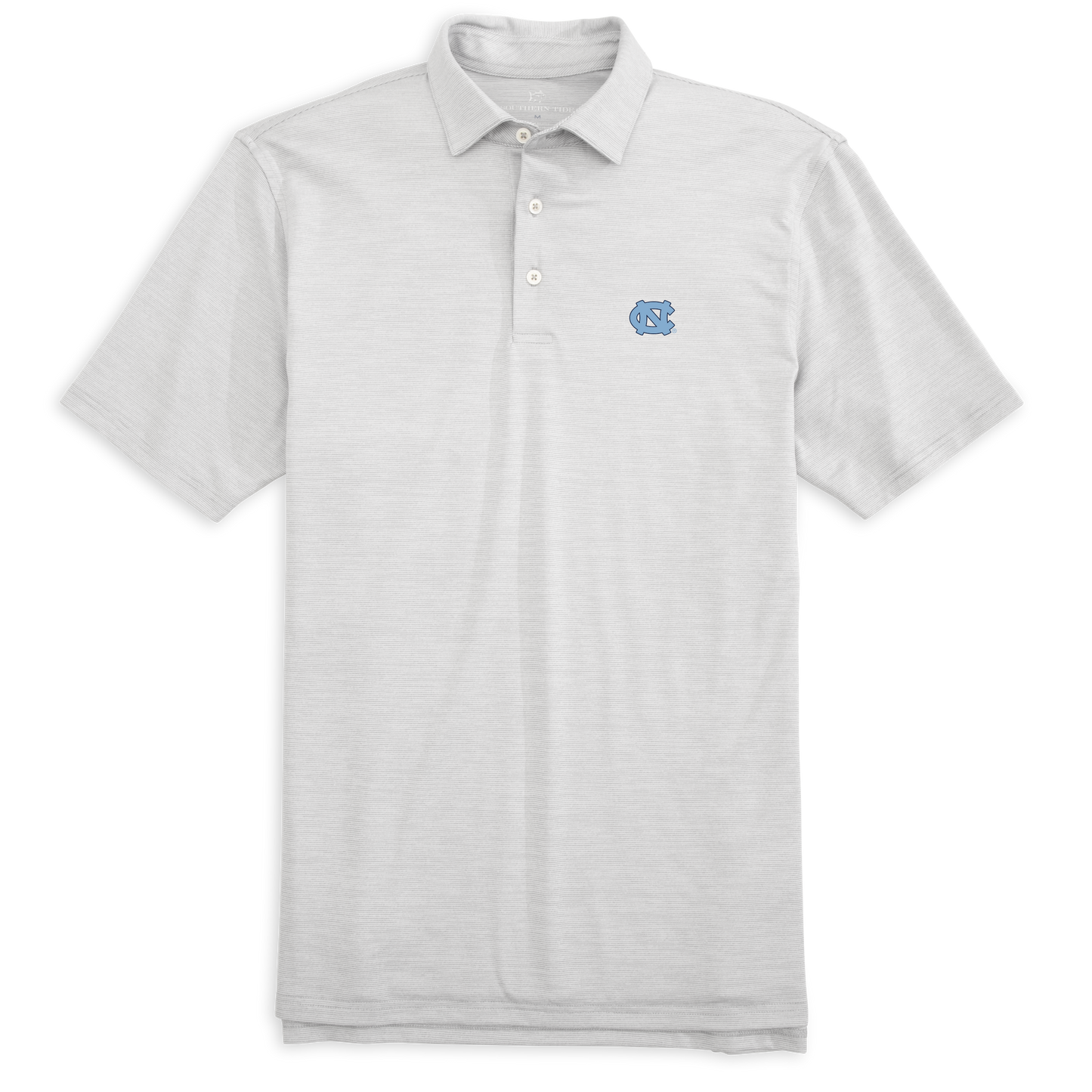 North Carolina Grey Driver Spacedye Perf Polo by Southern Tide
