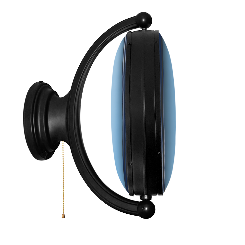 North Carolina Tar Heels: Heel Logo - Original Oval Rotating Lighted Wall Sign Carolina Blue