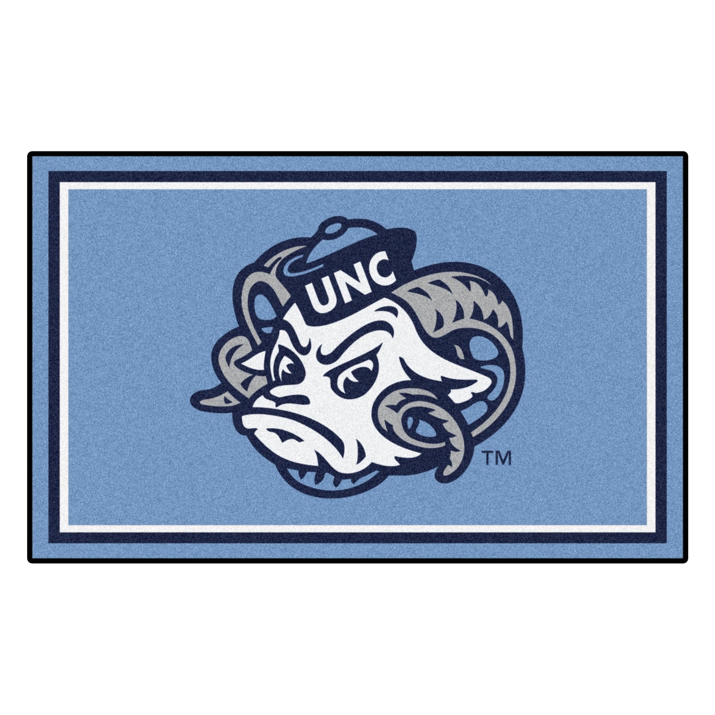 North Carolina Tar Heels 4x6 Rug with Ram Logo by Fanmats