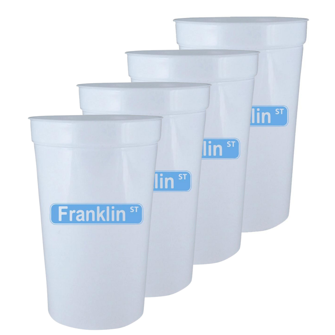 Franklin Street Reusable Party Cups Value Pack of Four