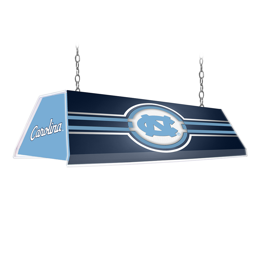 North Carolina Tar Heels: Edge Glow Pool Table Light Navy / Script Cap