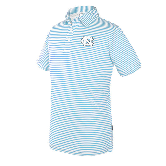 UNC Tar Heels Kid's Striped Polo Carson by Garb