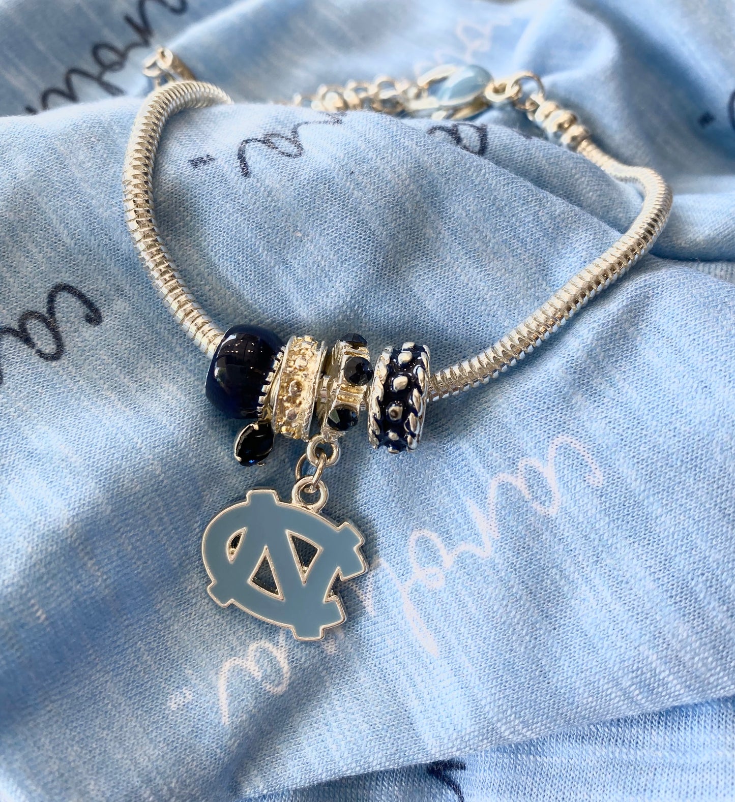 North Carolina Tar Heels Sandol MVP Charm UNC Bracelet
