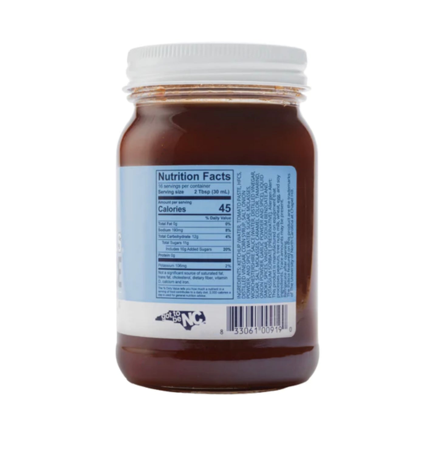 Carolina Tar Heels Cackalacky BBQ Sauce - 16oz