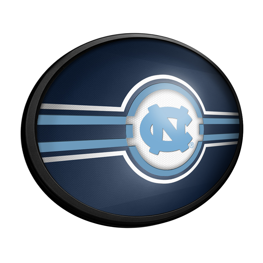 North Carolina Tar Heels: Oval Slimline Lighted Wall Sign Navy