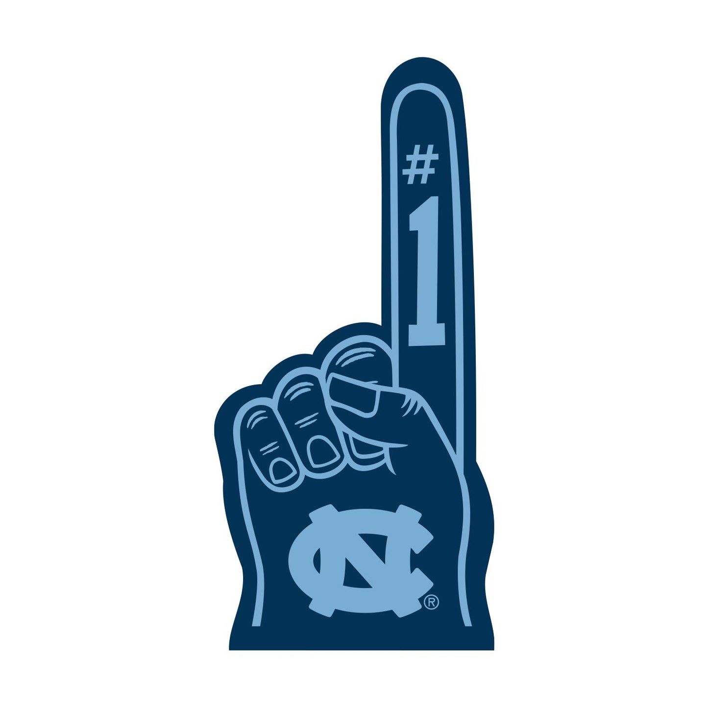 UNC Tar Heels Foam Finger for Carolina Fans 18”
