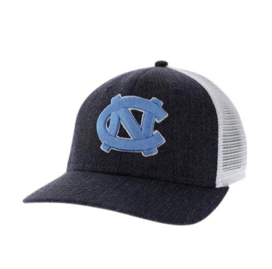 Navy UNC Mid-Pro Snapback Trucker Hat MPS