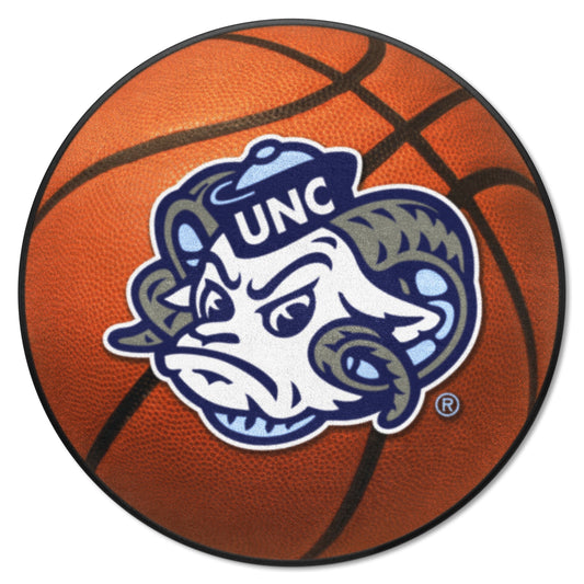North Carolina Tar Heels Basketball Mat with Ram Logo by Fanmats