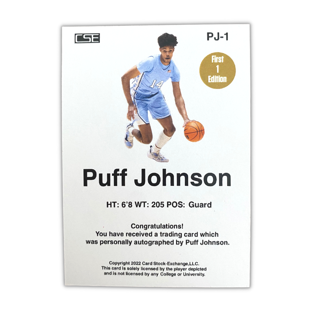 Puff Johnson SIGNED Trading Card - White