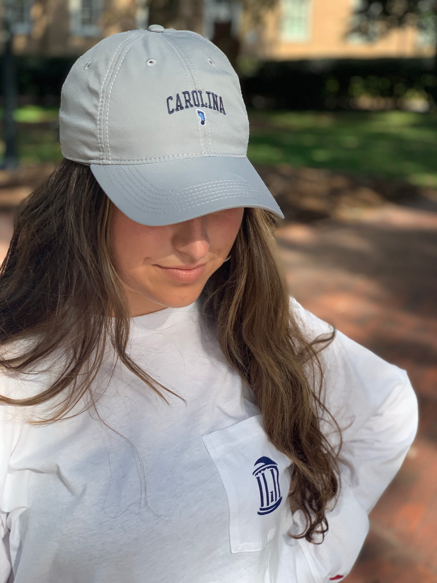 Dry Fit UNC Tar Heels Cool Fit Hat in Athletic Grey