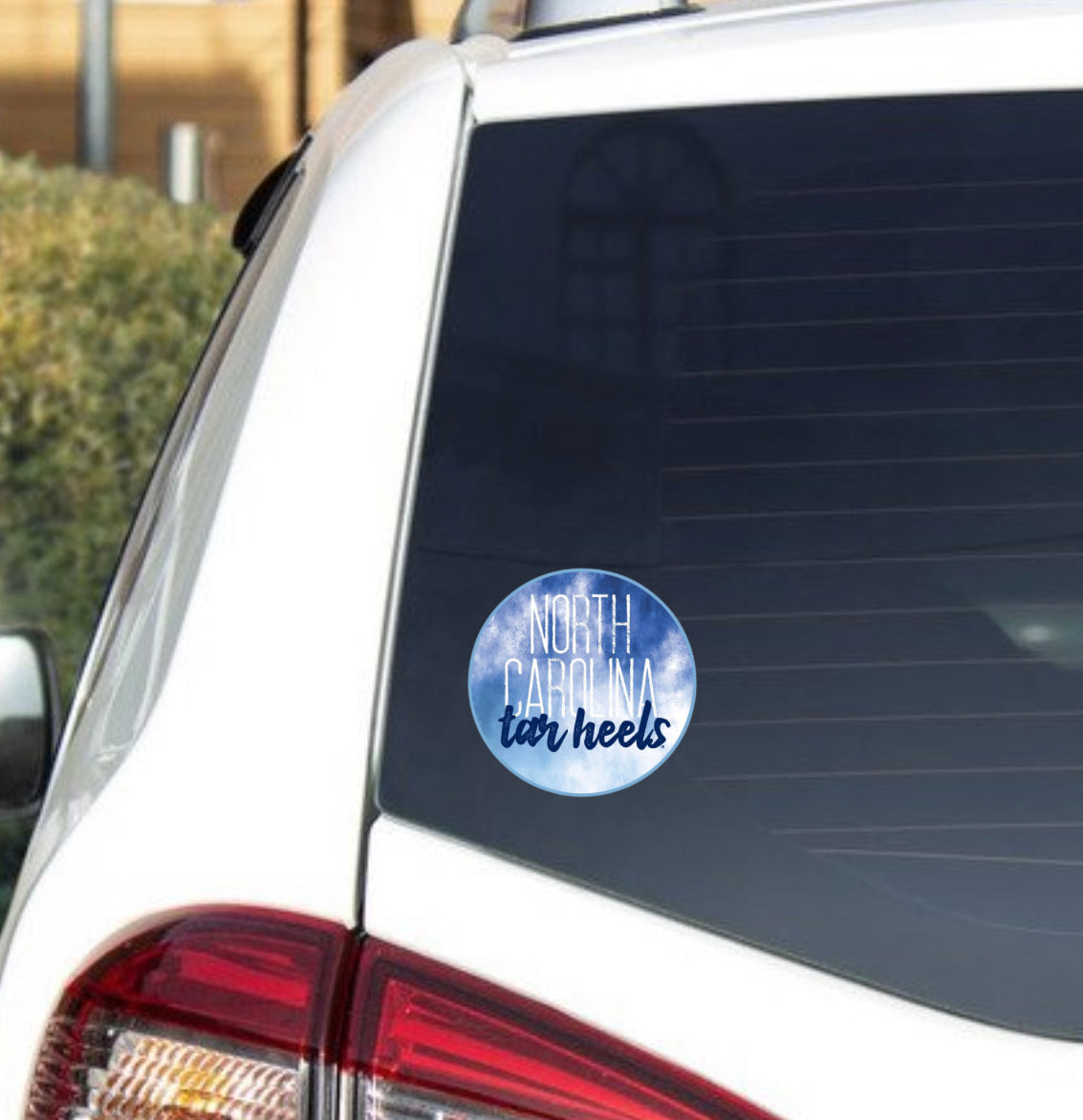 North Carolina Tar Heels Watercolor Decal Sticker 3”