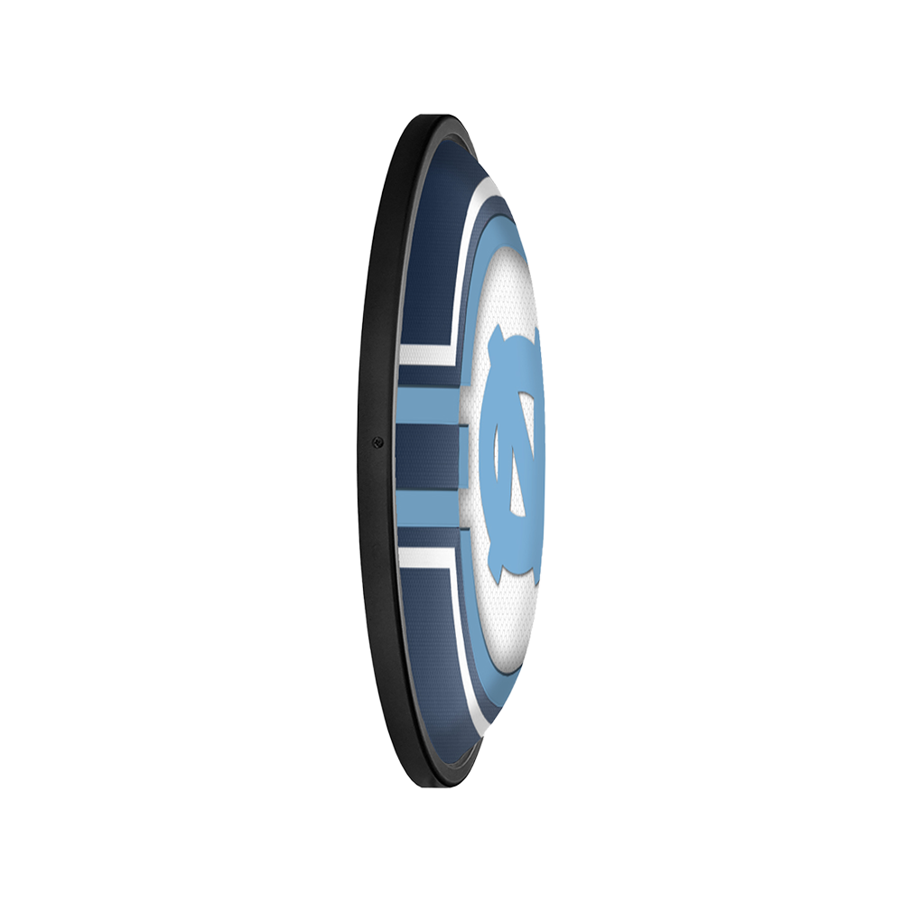 North Carolina Tar Heels: Oval Slimline Lighted Wall Sign Navy