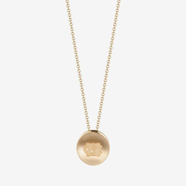 UNC NC Logo Necklace by Kyle Cavan Gold