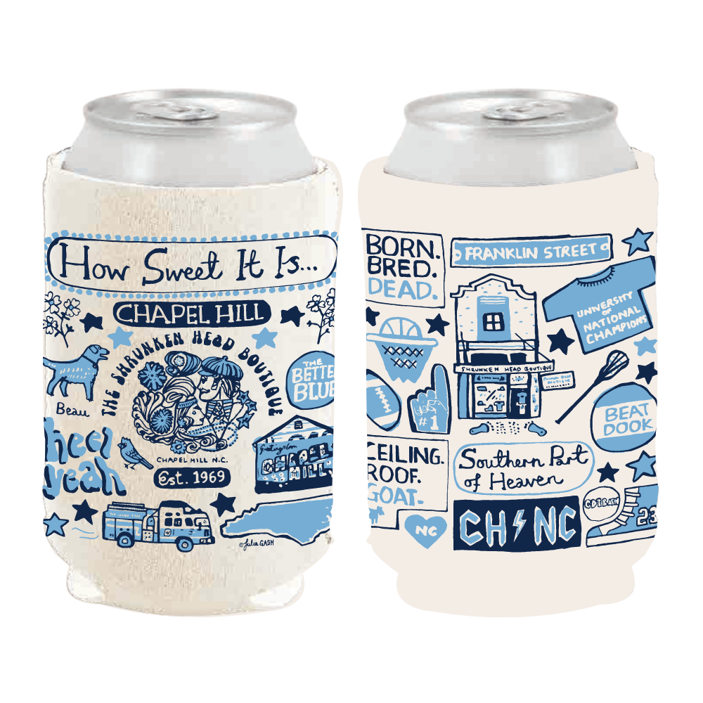 Chapel Hill SHB Can Cooler by Julia Gash