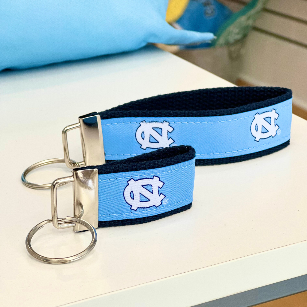 UNC Tar Heels Logo Embroidered Key Fob