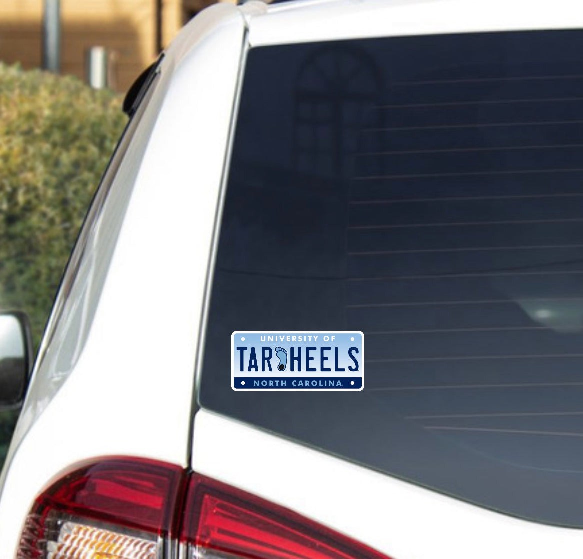 Carolina Tar Heels License Plate Decal Sticker 3”