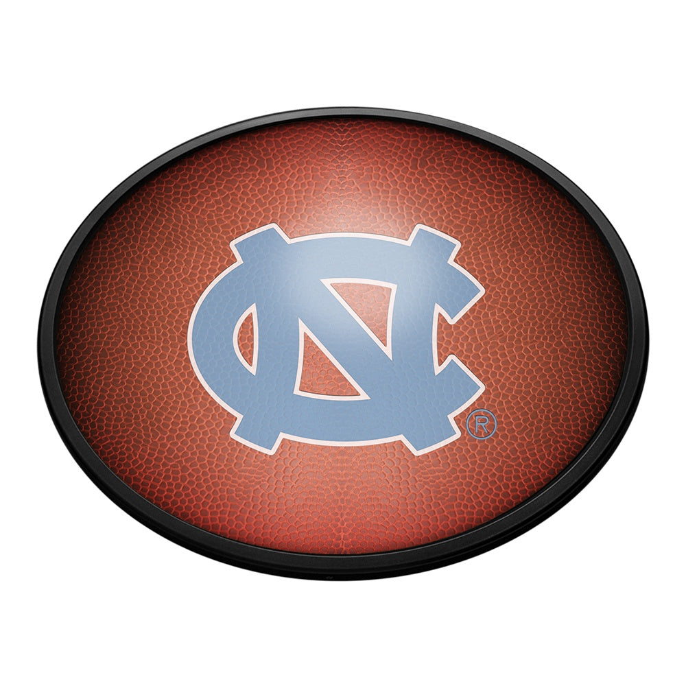 North Carolina Tar Heels: Pigskin - Oval Slimline Lighted Wall Sign