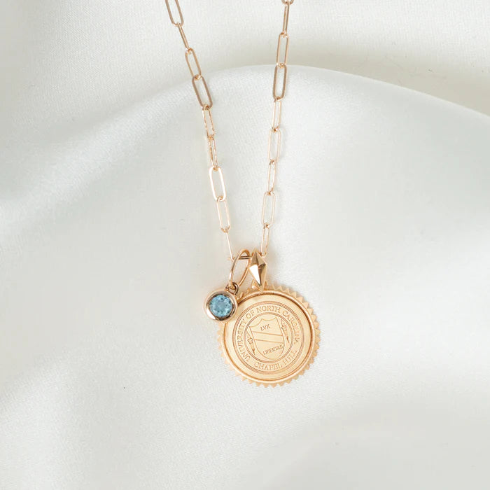 UNC Seal Necklace in Sunburst by Kyle Cavan Gold