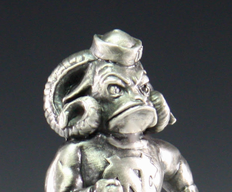 University of North Carolina Rameses Cast Pewter Desktop Sculpture