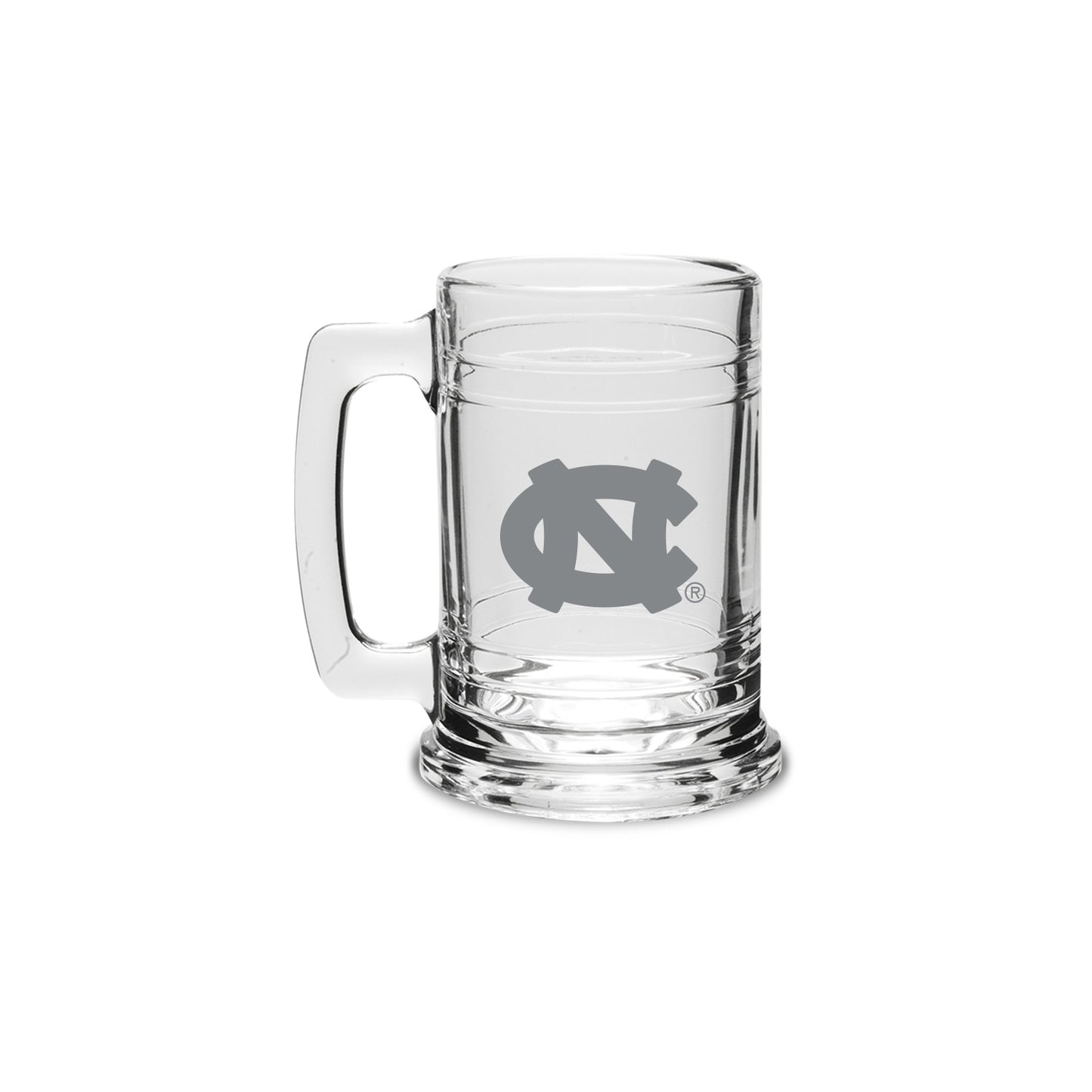 UNC Tar Heels Hand Etched Colonial Style Beer Tankard Glasses Set of Two