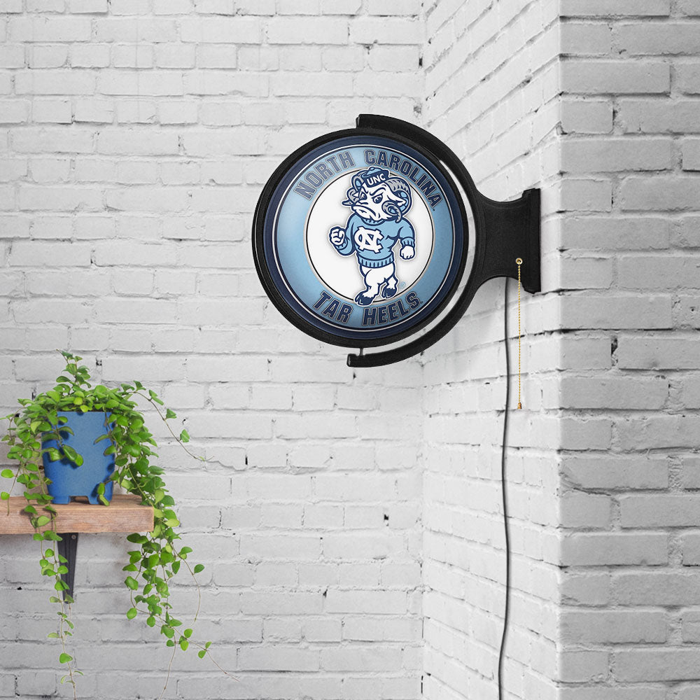 North Carolina Tar Heels: Mascot - Original Round Rotating Lighted Wall Sign