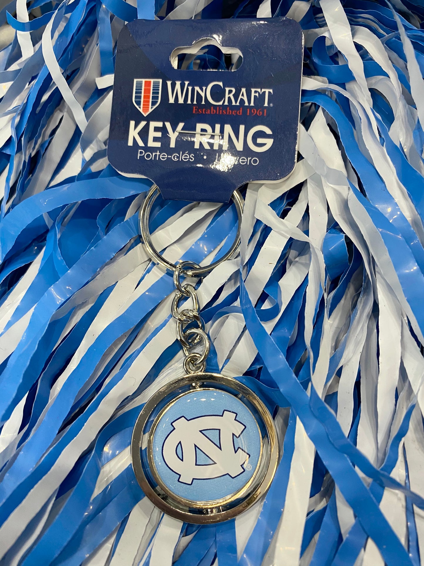 North Carolina Tar Heels Wincraft UNC Spinner Key Chain