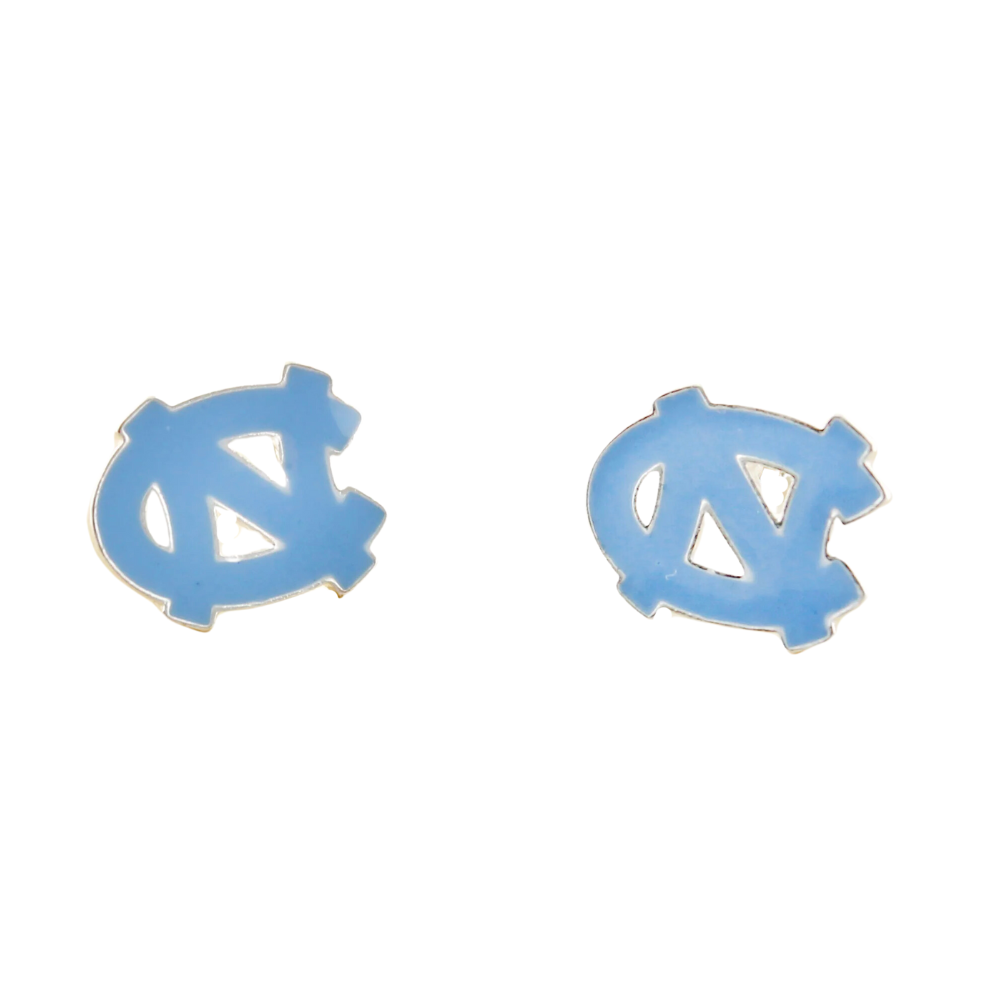 North Carolina Enamel Logo Stud Earrings