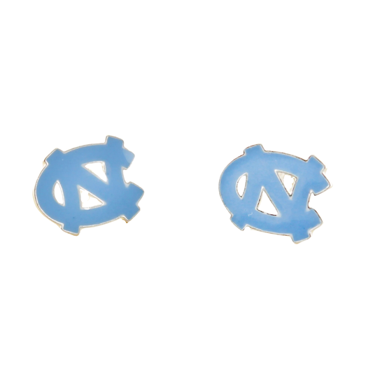 North Carolina Enamel Logo Stud Earrings