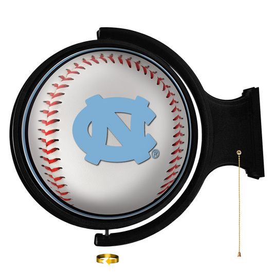 North Carolina Tar Heels: Baseball - Round Rotating Lighted Wall Sign