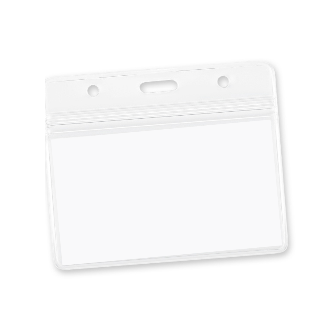 clear plastic id card sleeves Clear ID Holder for Lanyard – Shrunken Head